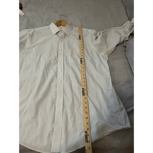Vintage 90’s Brooks Brithers Traditional Fir Shirt Men 17-33 Tattersall - Picture 6 of 7